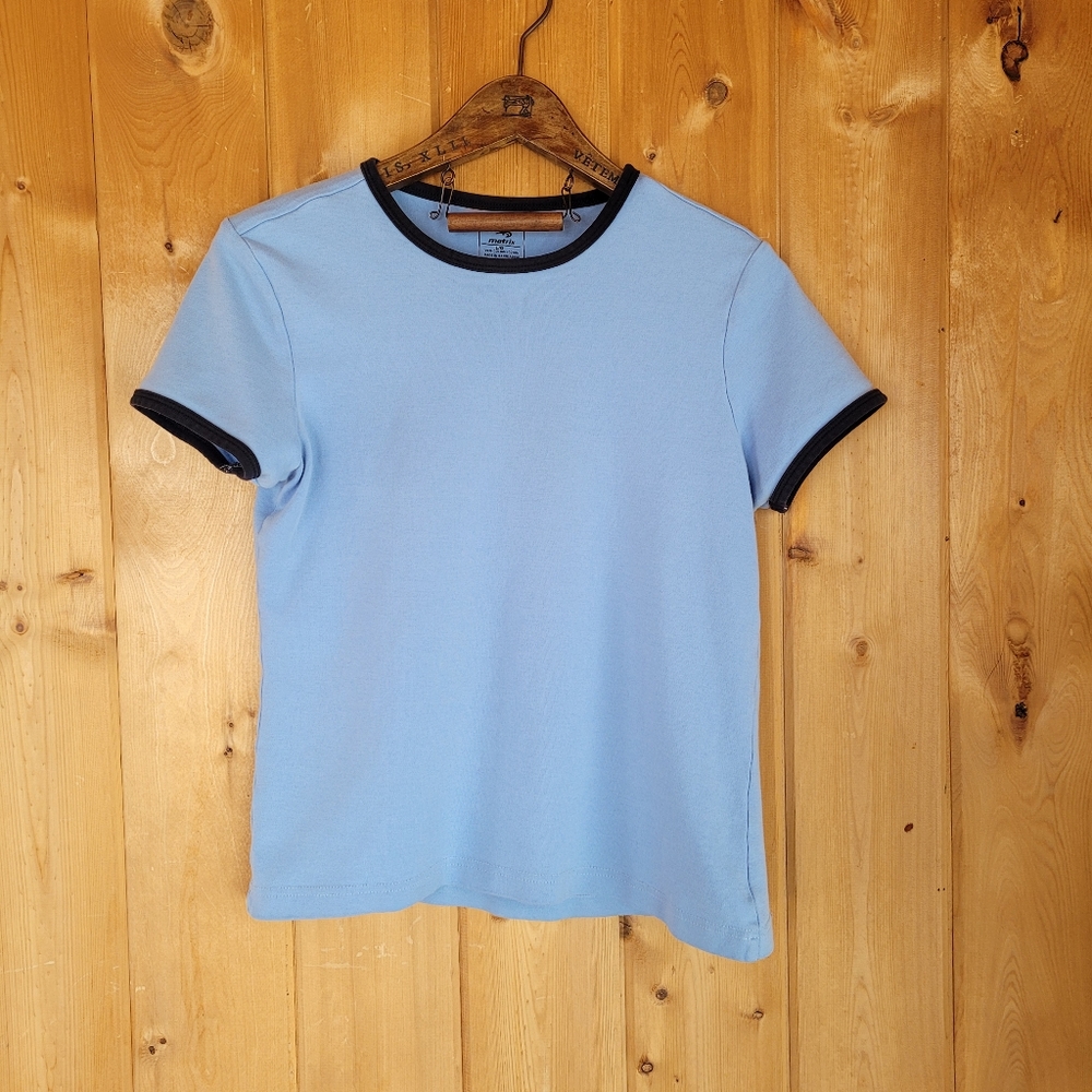 70s blue ringer t shirt